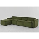 Swyft Model 03 Four Seater Left Chaise in Velvet from Accessories for the Home