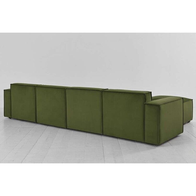 Swyft Model 03 Four Seater Left Chaise in Velvet from Accessories for the Home