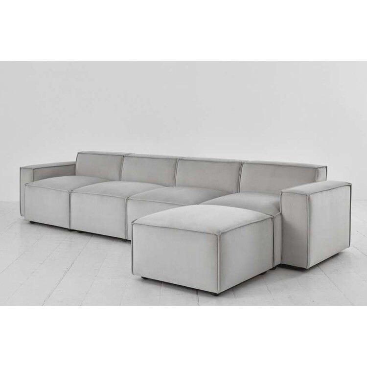 Swyft Model 03 Four Seater Right Chaise in Velvet from Accessories for the Home Swyft Model 03 Four Seater Right Chaise in Velvet from Accessories for the Home
