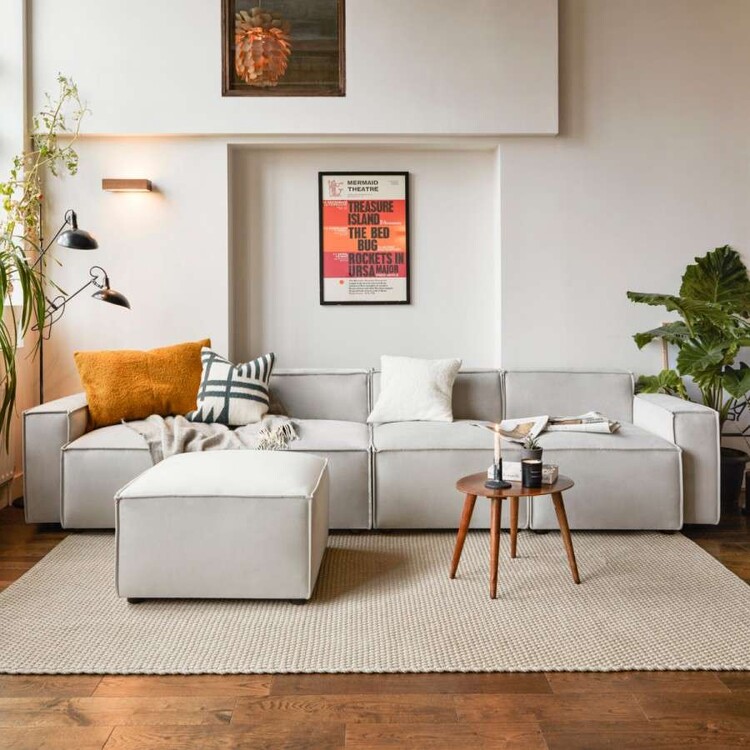 Swyft Model 03 Four Seater Right Chaise in Velvet from Accessories for the Home Swyft Model 03 Four Seater Right Chaise in Velvet from Accessories for the Home