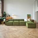 Swyft Model 03 Four Seater Right Chaise in Velvet from Accessories for the Home