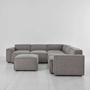 Swyft Model 03 Corner Sofa with Ottoman in Linen from Accessories for the Home