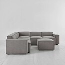 Swyft Model 03 Corner Sofa with Ottoman in Linen from Accessories for the Home
