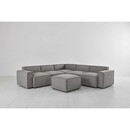 Swyft Model 03 Corner Sofa with Ottoman in Linen from Accessories for the Home