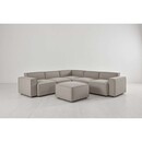 Swyft Model 03 Corner Sofa with Ottoman in Linen from Accessories for the Home
