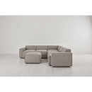 Swyft Model 03 Corner Sofa with Ottoman in Linen from Accessories for the Home