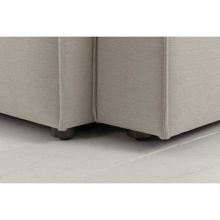 Swyft Model 03 Corner Sofa with Ottoman in Linen from Accessories for the Home Swyft Model 03 Corner Sofa with Ottoman in Linen from Accessories for the Home