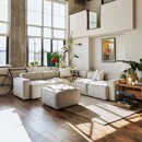 Swyft Model 03 Corner Sofa with Ottoman in Velvet from Accessories for the Home