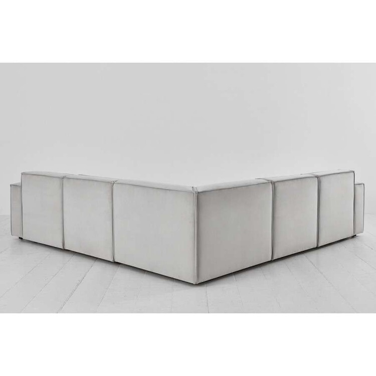 Swyft Model 03 Corner Sofa with Ottoman in Velvet from Accessories for the Home Swyft Model 03 Corner Sofa with Ottoman in Velvet from Accessories for the Home