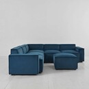 Swyft Model 03 Corner Sofa with Ottoman in Velvet from Accessories for the Home