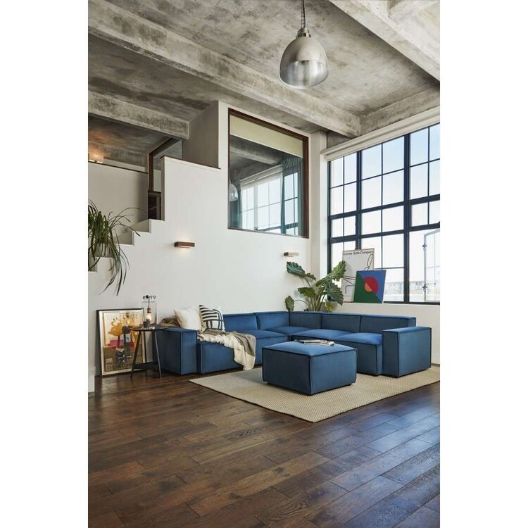 Swyft Model 03 Corner Sofa with Ottoman in Velvet from Accessories for the Home