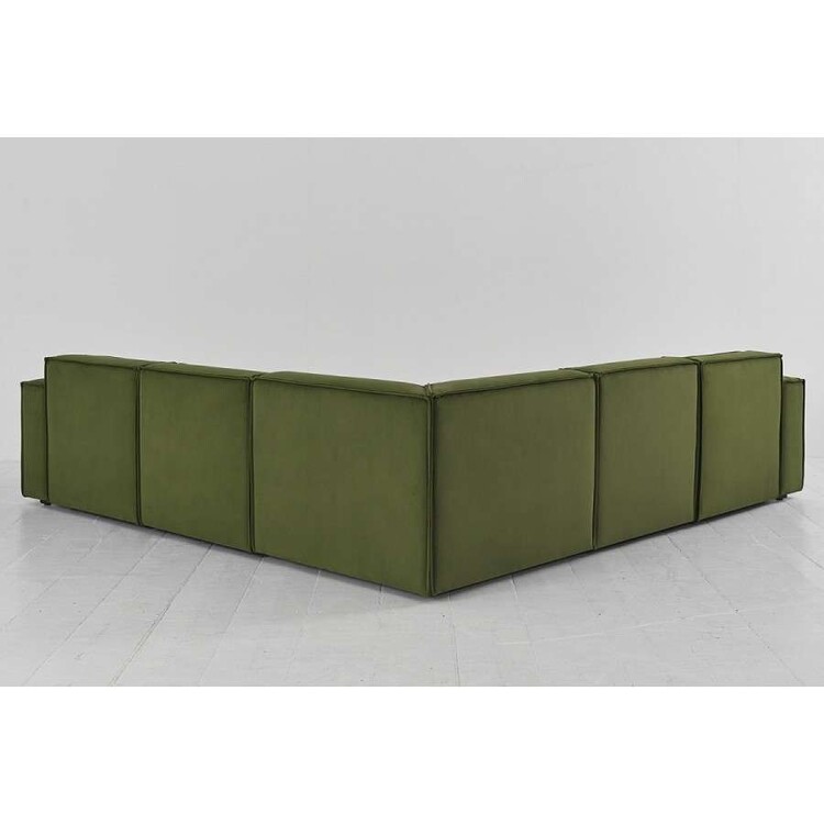 Swyft Model 03 Corner Sofa with Ottoman in Velvet from Accessories for the Home Swyft Model 03 Corner Sofa with Ottoman in Velvet from Accessories for the Home