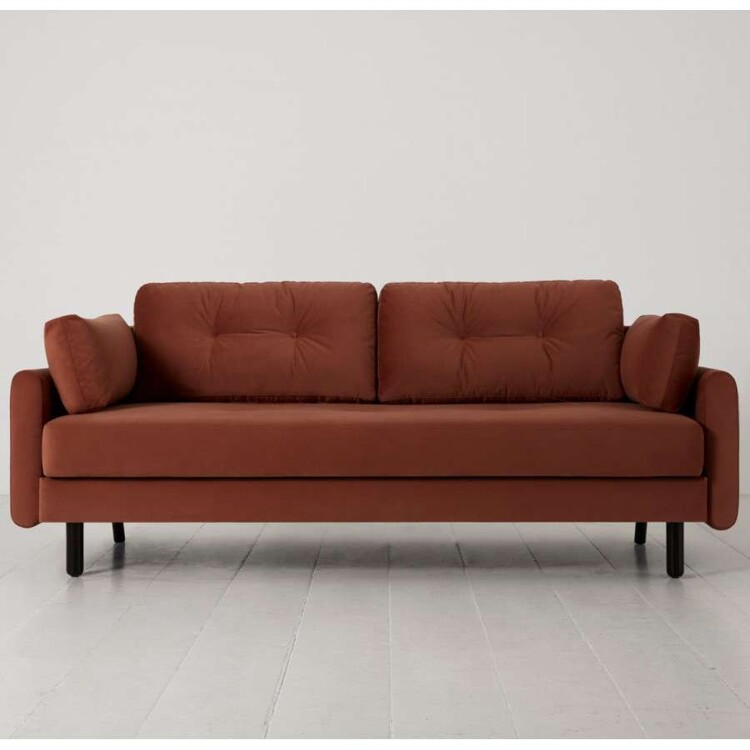 Swyft Model 04 Three Seater Sofa Bed in Velvet from Accessories for the Home Swyft Model 04 Three Seater Sofa Bed in Velvet from Accessories for the Home
