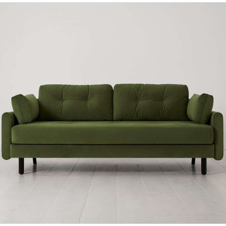 Swyft Model 04 Three Seater Sofa Bed in Velvet from Accessories for the Home Swyft Model 04 Three Seater Sofa Bed in Velvet from Accessories for the Home