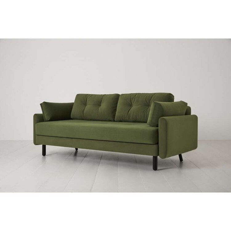 Swyft Model 04 Three Seater Sofa Bed in Velvet from Accessories for the Home Swyft Model 04 Three Seater Sofa Bed in Velvet from Accessories for the Home