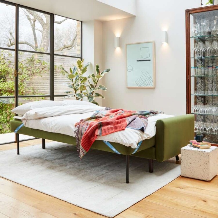 Swyft Model 04 Three Seater Sofa Bed in Velvet from Accessories for the Home Swyft Model 04 Three Seater Sofa Bed in Velvet from Accessories for the Home