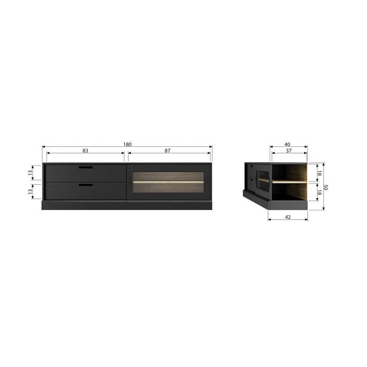 James Black Wood Media Cabinet from Accessories for the Home
