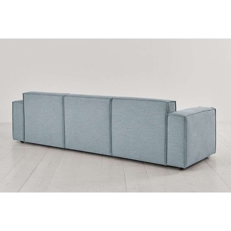 Swyft Model 03 Three Seater Left Chaise in Linen from Accessories for the Home Swyft Model 03 Three Seater Left Chaise in Linen from Accessories for the Home