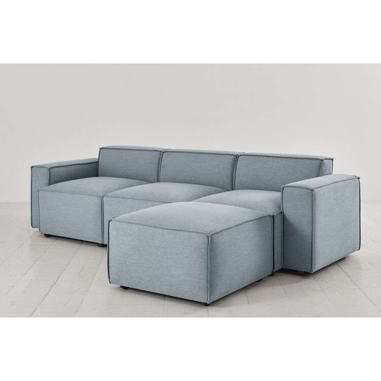 Swyft Model 03 Three Seater Right Chaise in Linen from Accessories for the Home Swyft Model 03 Three Seater Right Chaise in Linen from Accessories for the Home