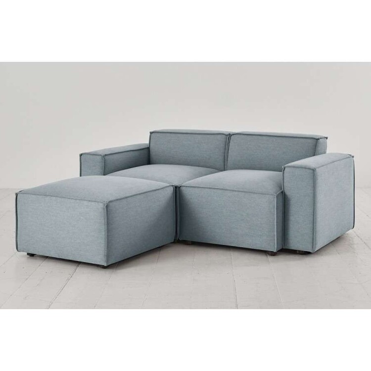 Swyft Model 03 Two Seater Left Chaise in Linen from Accessories for the Home Swyft Model 03 Two Seater Left Chaise in Linen from Accessories for the Home