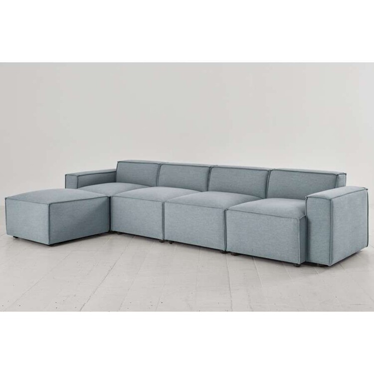 Swyft Model 03 Four Seater Left Chaise in Linen from Accessories for the Home Swyft Model 03 Four Seater Left Chaise in Linen from Accessories for the Home