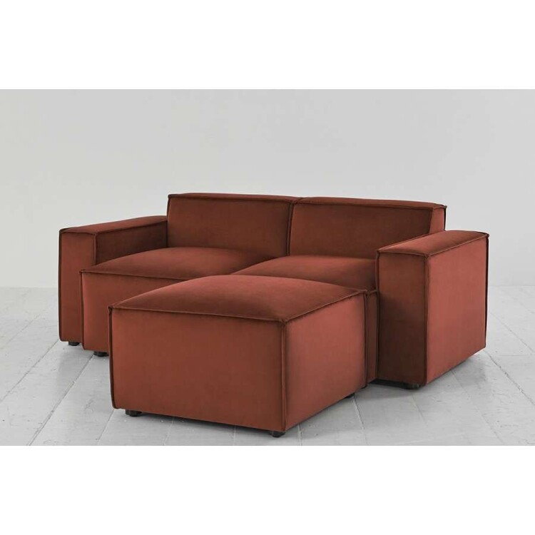 Swyft Model 03 Two Seater Right Chaise in Velvet from Accessories for the Home