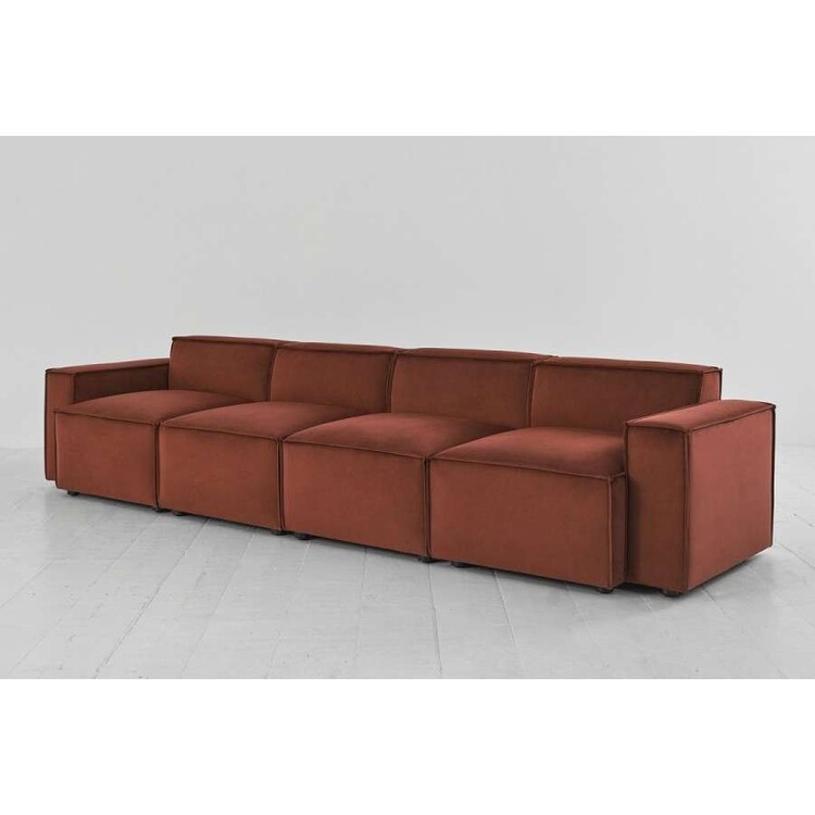 Swyft Model 03 Four Seater Sofa in Velvet from Accessories for the Home Swyft Model 03 Four Seater Sofa in Velvet from Accessories for the Home