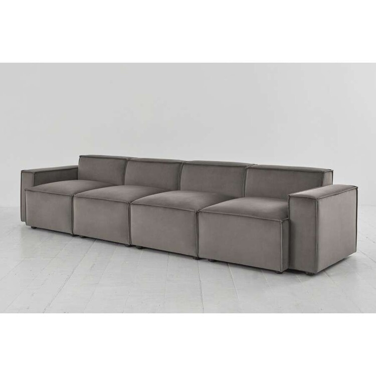Swyft Model 03 Four Seater Sofa in Velvet from Accessories for the Home Swyft Model 03 Four Seater Sofa in Velvet from Accessories for the Home