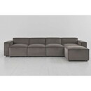 Swyft Model 03 Four Seater Right Chaise in Velvet from Accessories for the Home