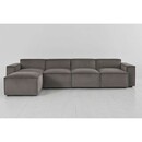 Swyft Model 03 Four Seater Left Chaise in Velvet from Accessories for the Home