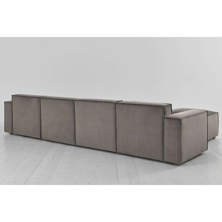 Swyft Model 03 Four Seater Left Chaise in Velvet from Accessories for the Home Swyft Model 03 Four Seater Left Chaise in Velvet from Accessories for the Home
