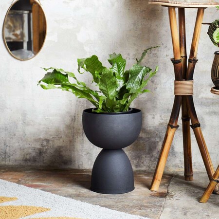Madam Stoltz Black Iron Flower Pot from Accessories for the Home