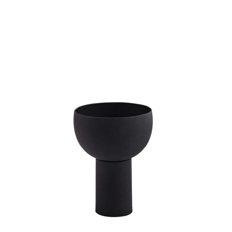 Madam Stoltz Black Iron Flower Pot from Accessories for the Home Madam Stoltz Black Iron Flower Pot from Accessories for the Home