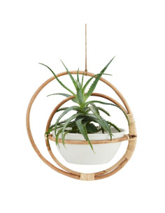 Madam Stoltz Hanging Bamboo Flower Pot from Accessories for the Home