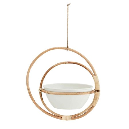 Madam Stoltz Hanging Bamboo Flower Pot from Accessories for the Home 2