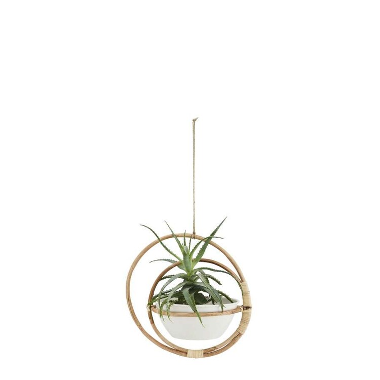 Madam Stoltz Hanging Bamboo Flower Pot from Accessories for the Home Madam Stoltz Hanging Bamboo Flower Pot from Accessories for the Home