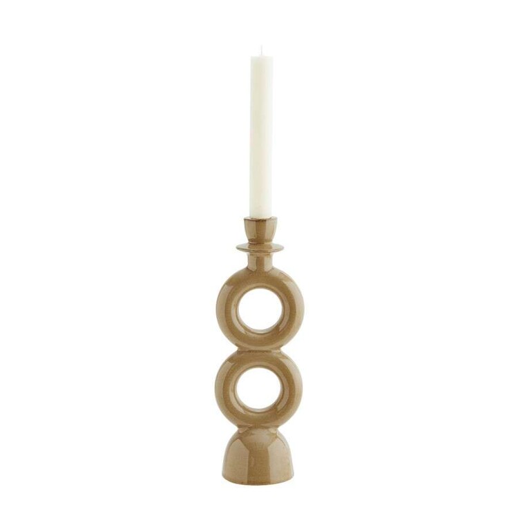 Madam Stoltz Stoneware Retro Candlestick from Accessories for the Home Madam Stoltz Stoneware Retro Candlestick from Accessories for the Home