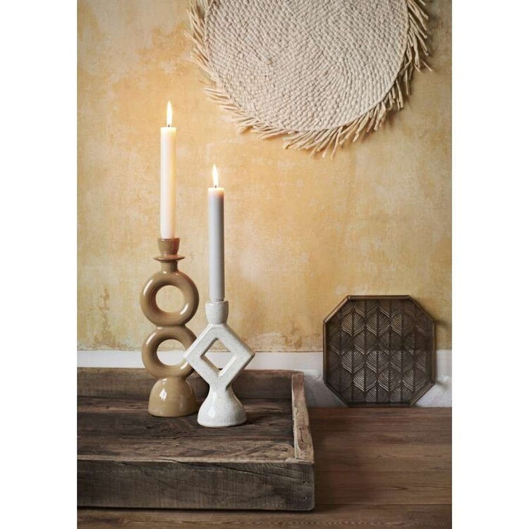 Madam Stoltz Stoneware Retro Candlestick from Accessories for the Home Madam Stoltz Stoneware Retro Candlestick from Accessories for the Home