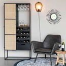 Guuji Rattan & Iron High Wine Cabinet from Accessories for the Home