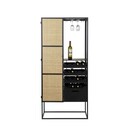 Guuji Rattan & Iron High Wine Cabinet from Accessories for the Home