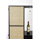 Guuji Rattan & Iron High Wine Cabinet from Accessories for the Home