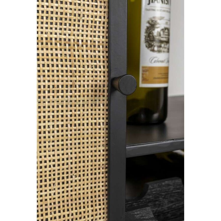Guuji Rattan & Iron High Wine Cabinet from Accessories for the Home