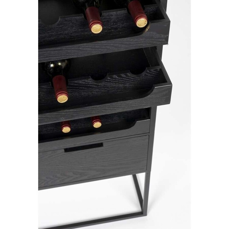 Guuji Rattan & Iron High Wine Cabinet from Accessories for the Home