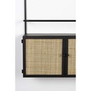 Guuji Rattan & Iron Wine Shelf from Accessories for the Home
