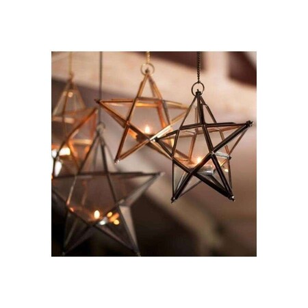 Antique Brass Glass Stars 2