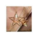 Antique Brass Glass Stars