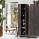 Woood Gravure High Cabinet- Black, Natural, Espresso or Dust from Accessories for the Home