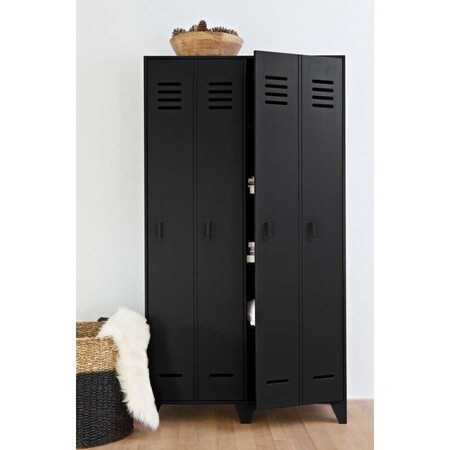 Woood Stijn Black Locker Cabinet from Accessories for the Home 2