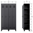 Woood Stijn Black Locker Cabinet from Accessories for the Home