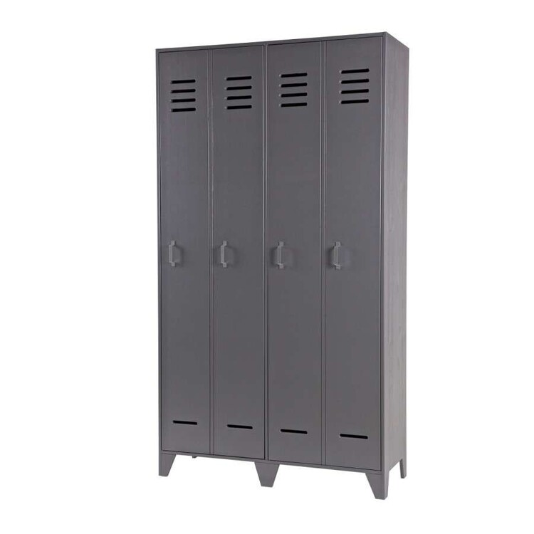 Woood Stijn Grey Locker Cabinet 